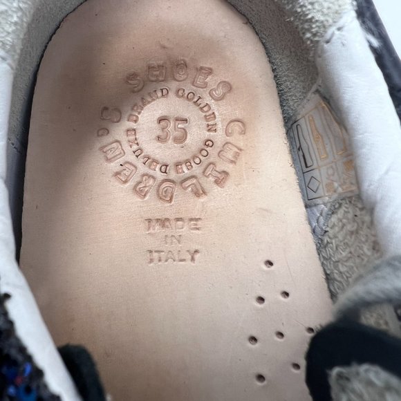 NWOB Golden Goose Superstar Kids Sneakers Galaxy Glitter Fuchsia Star Size 35 - Picture 15 of 17